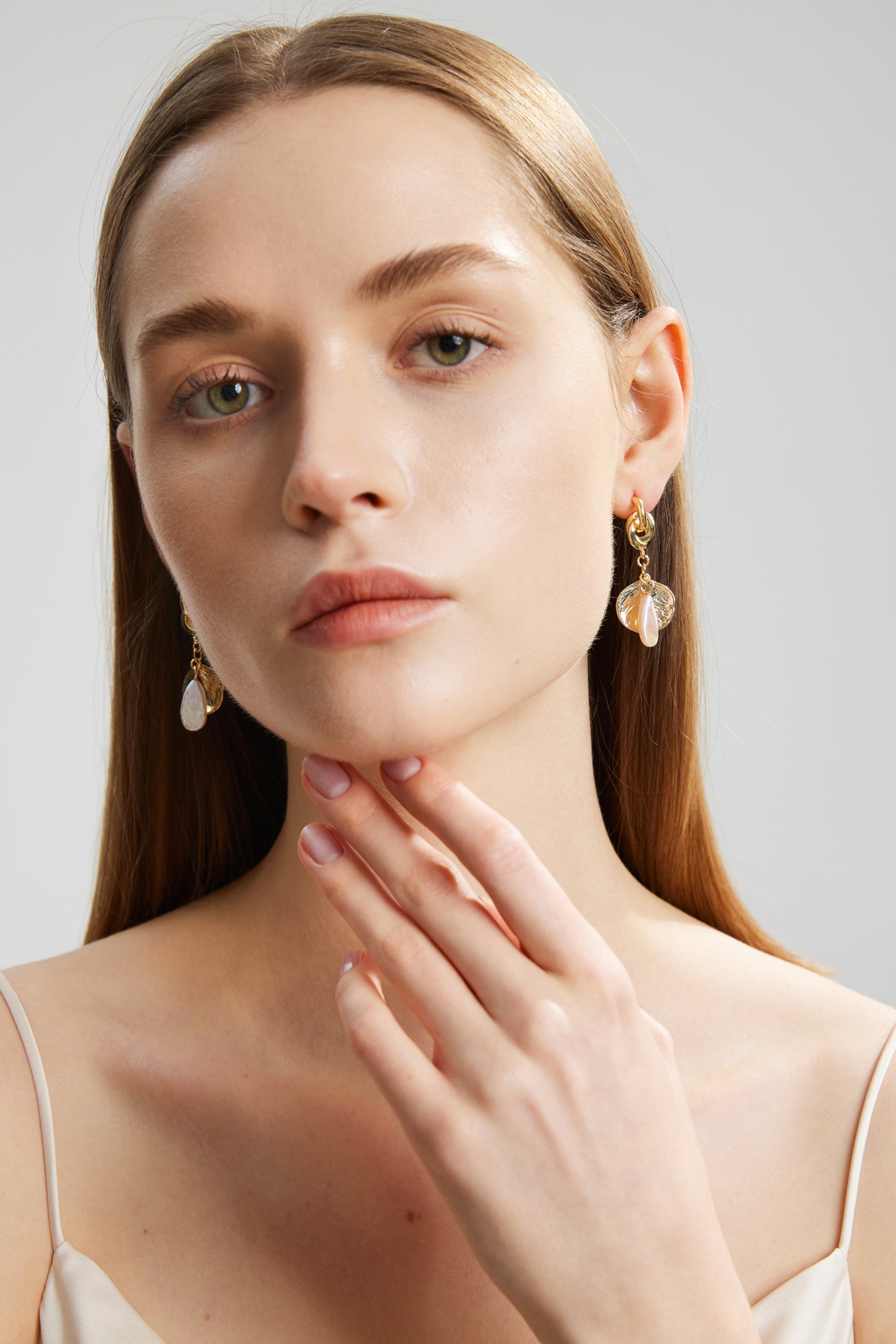 VIBRANT Series Freshwater Baroque Pearl Earrings ref.#057 - 14K Gold-plated