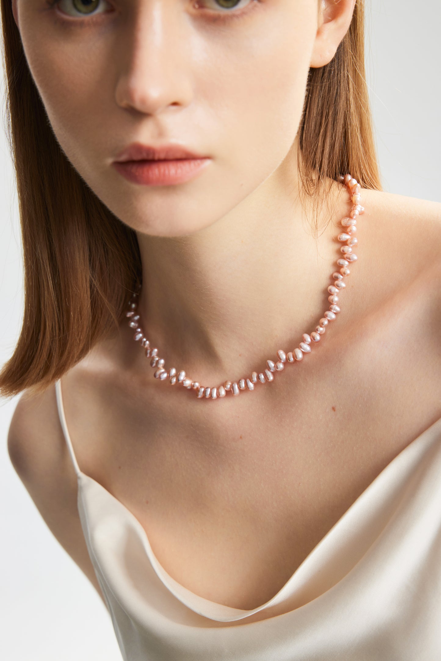 DULCIS Series Freshwater Baroque Pearl Necklace ref.#006 - Rice Pearl