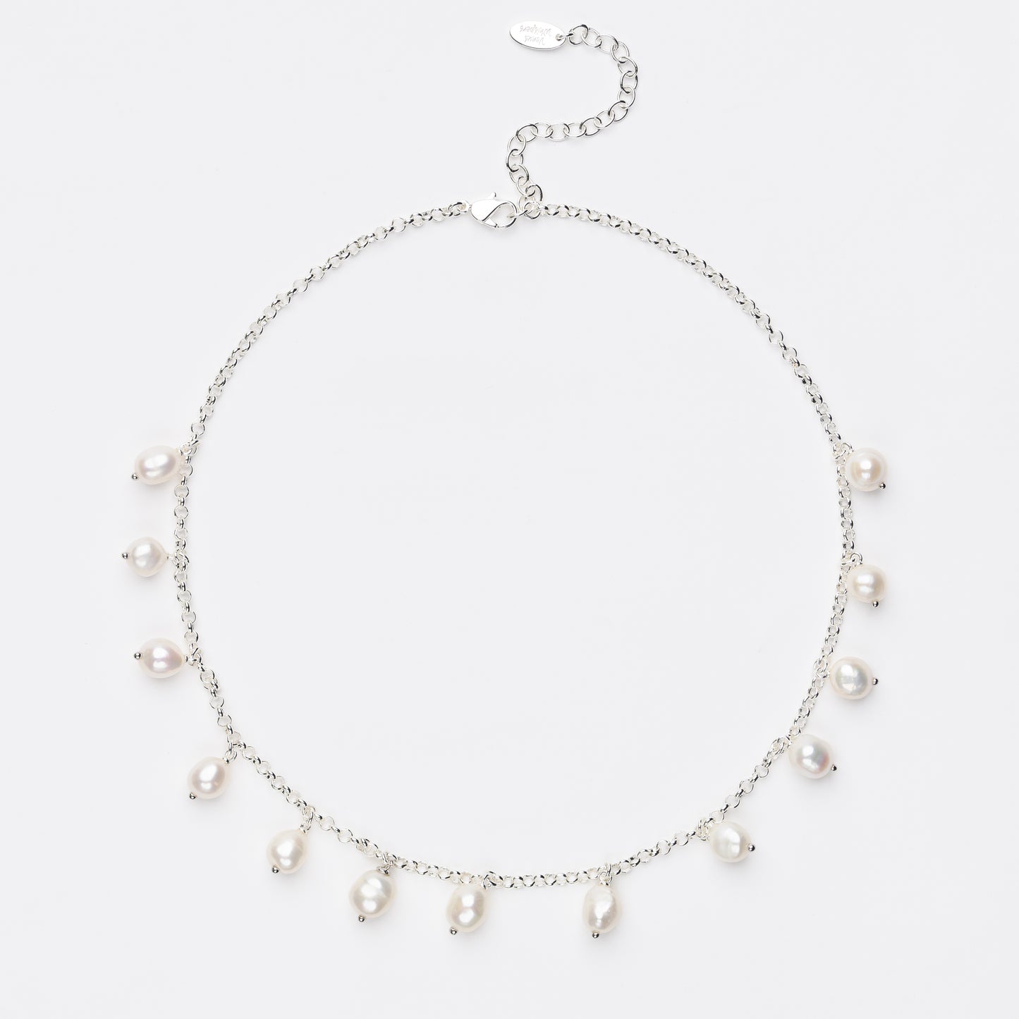 CATALYTIC Series Freshwater Baroque Pearl Necklace ref.#007/008 - Button Pearl