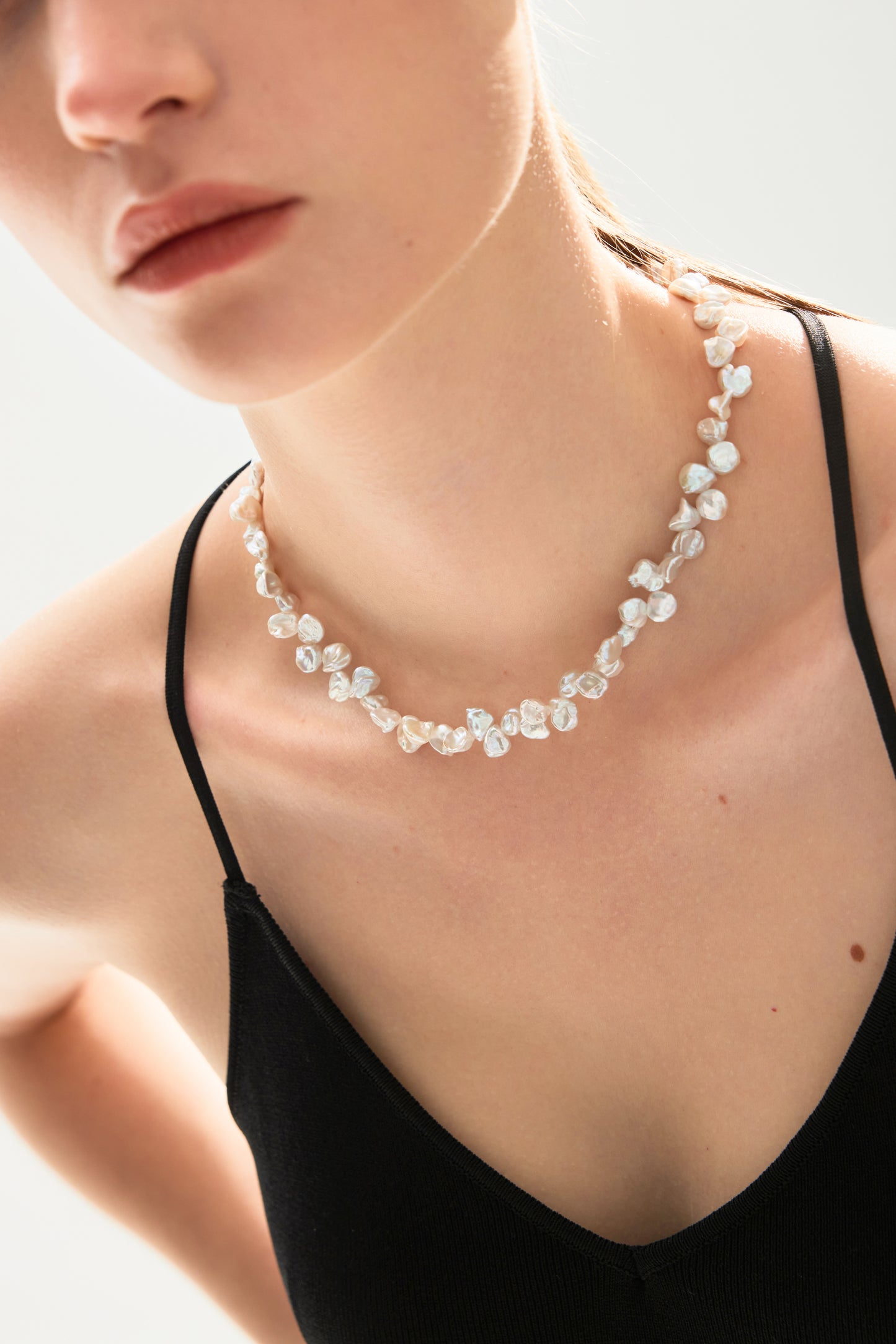 PETALBORN Series Freshwater Baroque Pearl Necklace ref.#059 - Petal Pearl