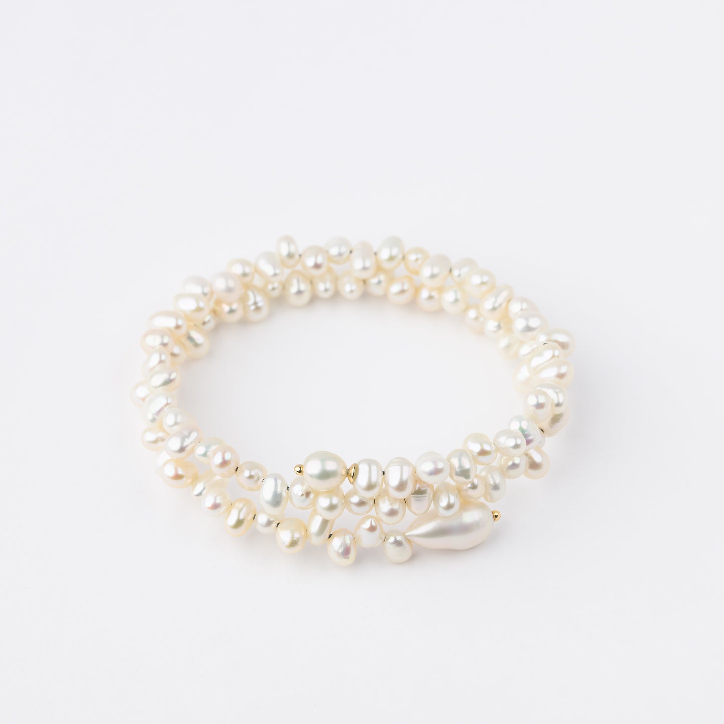 DULCIS Series Freshwater Baroque Pearl Bracelet ref.#009 - Rice Pearl