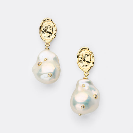 Vintage Pearl Drop Earrings