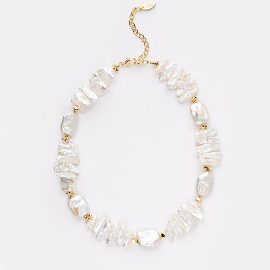 BOLD Series Freshwater Baroque Pearl Necklace ref.#039 -